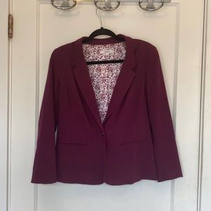 Burgundy blazer. GUC